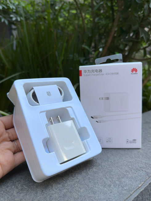 HUAWEI - CUBO CARGA RAPIDA + CABLE 40W